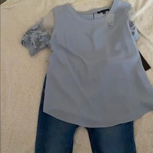 Light blue blouse